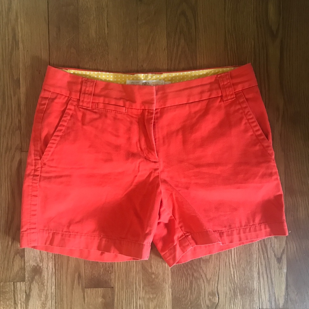 JCrew Chino Shorts (Tangerine!)